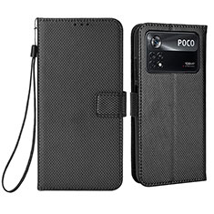 Funda de Cuero Cartera con Soporte Carcasa BY6 para Xiaomi Redmi Note 11E Pro 5G Negro