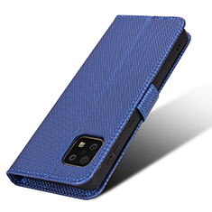 Funda de Cuero Cartera con Soporte Carcasa BY7 para Sharp Aquos Sense6 Azul