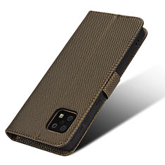 Funda de Cuero Cartera con Soporte Carcasa BY7 para Sharp Aquos Sense6s Marron