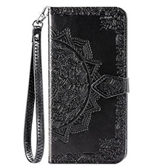 Funda de Cuero Cartera con Soporte Carcasa C01 para Xiaomi Redmi Note 9 Negro