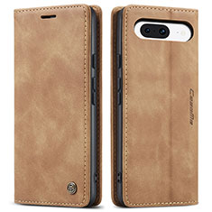 Funda de Cuero Cartera con Soporte Carcasa C01S para Google Pixel 8a 5G Marron Claro