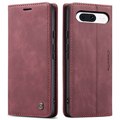 Funda de Cuero Cartera con Soporte Carcasa C01S para Google Pixel 8a 5G Rojo Rosa