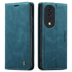 Funda de Cuero Cartera con Soporte Carcasa C01S para Huawei Honor 80 5G Azul