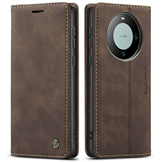 Funda de Cuero Cartera con Soporte Carcasa C01S para Huawei Mate 60 Pro Marron