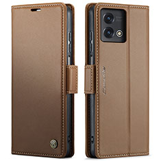 Funda de Cuero Cartera con Soporte Carcasa C01S para Motorola Moto G Stylus (2023) 4G Marron