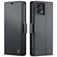 Funda de Cuero Cartera con Soporte Carcasa C01S para Motorola Moto G Stylus (2023) 5G Negro