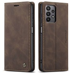 Funda de Cuero Cartera con Soporte Carcasa C01S para Samsung Galaxy A23 5G Marron