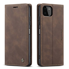 Funda de Cuero Cartera con Soporte Carcasa C01S para Samsung Galaxy F42 5G Marron