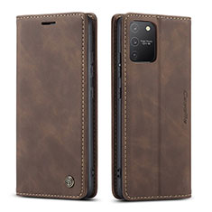 Funda de Cuero Cartera con Soporte Carcasa C01S para Samsung Galaxy M80S Marron