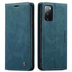Funda de Cuero Cartera con Soporte Carcasa C01S para Samsung Galaxy S20 FE 5G Azul