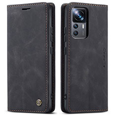 Funda de Cuero Cartera con Soporte Carcasa C01S para Xiaomi Mi 12T 5G Negro