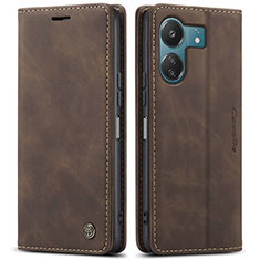 Funda de Cuero Cartera con Soporte Carcasa C01S para Xiaomi Poco C65 Marron