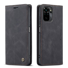 Funda de Cuero Cartera con Soporte Carcasa C01S para Xiaomi Poco M5S Negro