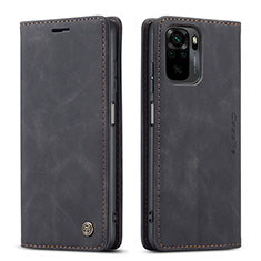 Funda de Cuero Cartera con Soporte Carcasa C01S para Xiaomi Redmi Note 10 4G Negro