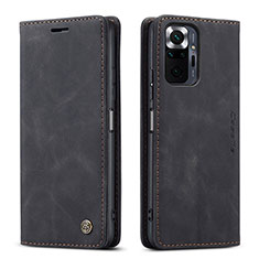 Funda de Cuero Cartera con Soporte Carcasa C01S para Xiaomi Redmi Note 10 Pro Max Negro