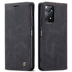 Funda de Cuero Cartera con Soporte Carcasa C01S para Xiaomi Redmi Note 11 Pro 4G Negro