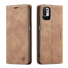 Funda de Cuero Cartera con Soporte Carcasa C01S para Xiaomi Redmi Note 11 SE 5G Marron Claro