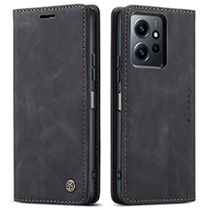 Funda de Cuero Cartera con Soporte Carcasa C01S para Xiaomi Redmi Note 12 4G Negro