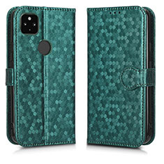 Funda de Cuero Cartera con Soporte Carcasa C01X para Google Pixel 4a 5G Verde