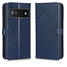 Funda de Cuero Cartera con Soporte Carcasa C01X para Google Pixel 6a 5G Azul