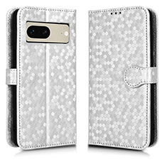 Funda de Cuero Cartera con Soporte Carcasa C01X para Google Pixel 7 5G Plata