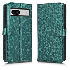 Funda de Cuero Cartera con Soporte Carcasa C01X para Google Pixel 7a 5G Verde