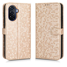 Funda de Cuero Cartera con Soporte Carcasa C01X para Huawei Enjoy 50 Oro