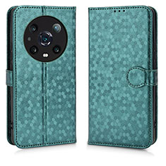 Funda de Cuero Cartera con Soporte Carcasa C01X para Huawei Honor Magic4 Pro 5G Verde