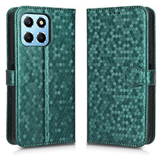 Funda de Cuero Cartera con Soporte Carcasa C01X para Huawei Honor X6 Verde