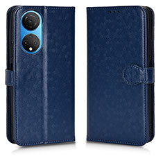 Funda de Cuero Cartera con Soporte Carcasa C01X para Huawei Honor X7 Azul