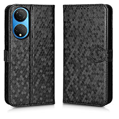 Funda de Cuero Cartera con Soporte Carcasa C01X para Huawei Honor X7 Negro