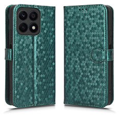 Funda de Cuero Cartera con Soporte Carcasa C01X para Huawei Honor X8a 4G Verde