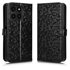 Funda de Cuero Cartera con Soporte Carcasa C01X para Huawei Honor X8b Negro