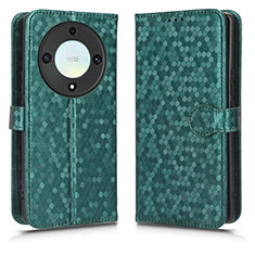 Funda de Cuero Cartera con Soporte Carcasa C01X para Huawei Honor X9a 5G Verde