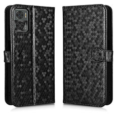 Funda de Cuero Cartera con Soporte Carcasa C01X para Motorola Moto E22 Negro