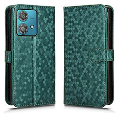 Funda de Cuero Cartera con Soporte Carcasa C01X para Motorola Moto Edge 40 Neo 5G Verde