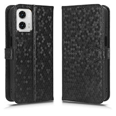 Funda de Cuero Cartera con Soporte Carcasa C01X para Motorola Moto G53 5G Negro