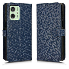 Funda de Cuero Cartera con Soporte Carcasa C01X para Motorola Moto G54 5G Azul