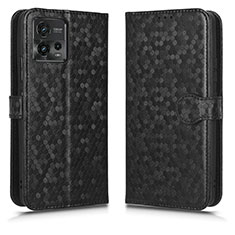 Funda de Cuero Cartera con Soporte Carcasa C01X para Motorola Moto G72 Negro