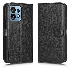 Funda de Cuero Cartera con Soporte Carcasa C01X para Motorola Moto X40 5G Negro