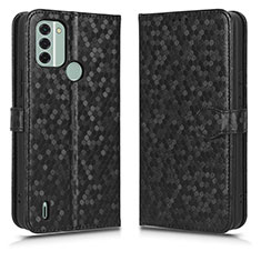 Funda de Cuero Cartera con Soporte Carcasa C01X para Nokia C31 Negro