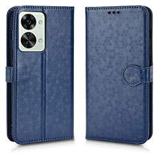 Funda de Cuero Cartera con Soporte Carcasa C01X para OnePlus Nord 2T 5G Azul