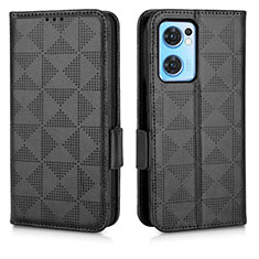 Funda de Cuero Cartera con Soporte Carcasa C01X para OnePlus Nord CE 2 5G Negro