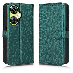 Funda de Cuero Cartera con Soporte Carcasa C01X para OnePlus Nord CE 3 5G Verde