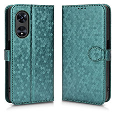 Funda de Cuero Cartera con Soporte Carcasa C01X para Oppo A1 Pro 5G Verde