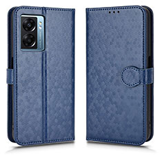 Funda de Cuero Cartera con Soporte Carcasa C01X para Oppo A56S 5G Azul