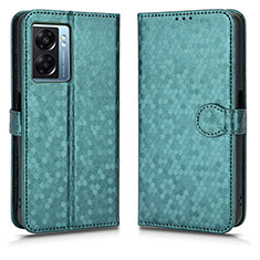 Funda de Cuero Cartera con Soporte Carcasa C01X para Oppo A56S 5G Verde