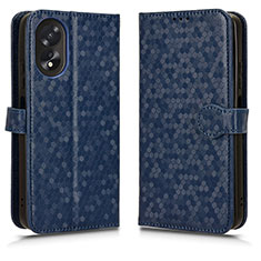 Funda de Cuero Cartera con Soporte Carcasa C01X para Oppo A78 4G Azul