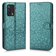 Funda de Cuero Cartera con Soporte Carcasa C01X para Oppo Reno6 Lite Verde