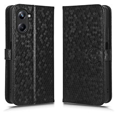 Funda de Cuero Cartera con Soporte Carcasa C01X para Realme 10 4G Negro